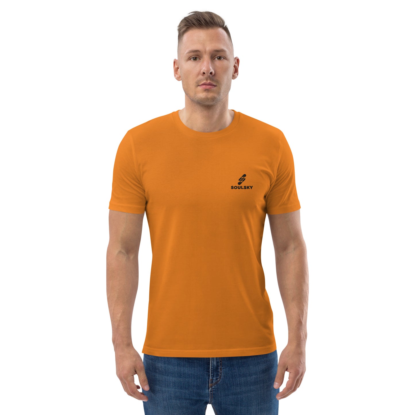 SOULSKY Logo Unisex Crewneck T-shirt - Burnt Orange