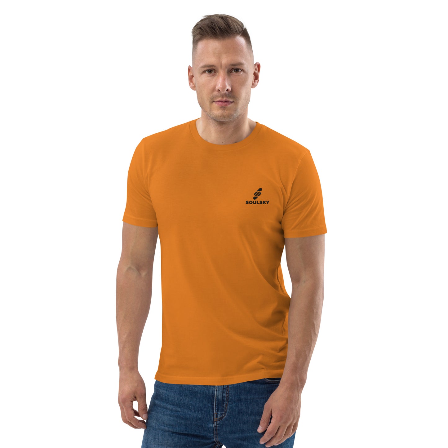 SOULSKY Logo Unisex Crewneck T-shirt - Burnt Orange