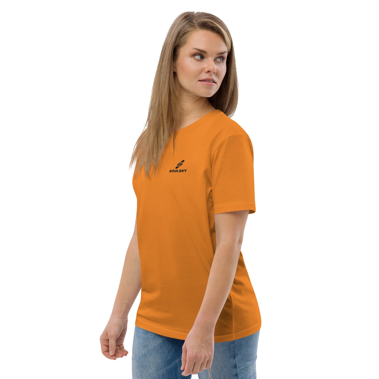 SOULSKY Logo Unisex Crewneck T-shirt - Burnt Orange