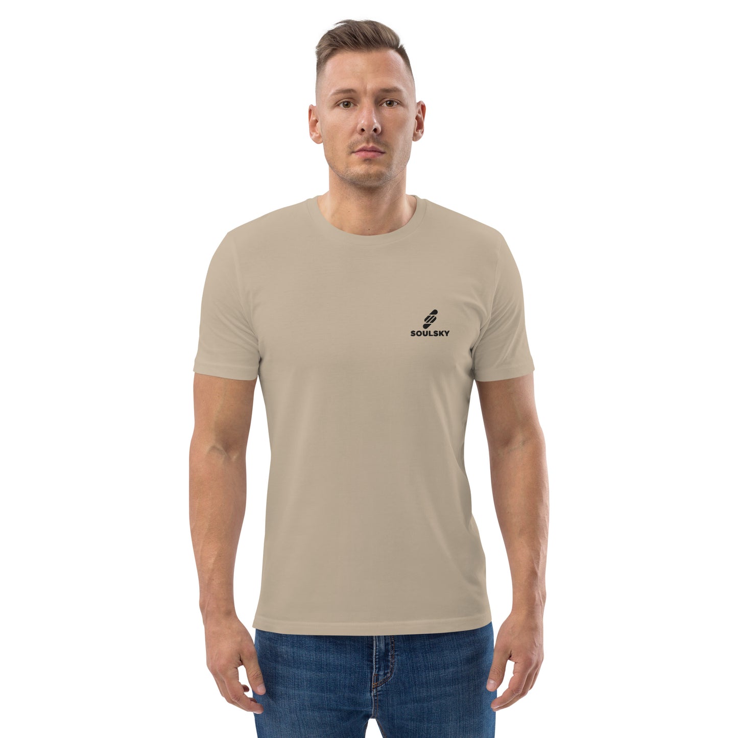 SOULSKY Logo Unisex Crewneck T-shirt - Desert Sand