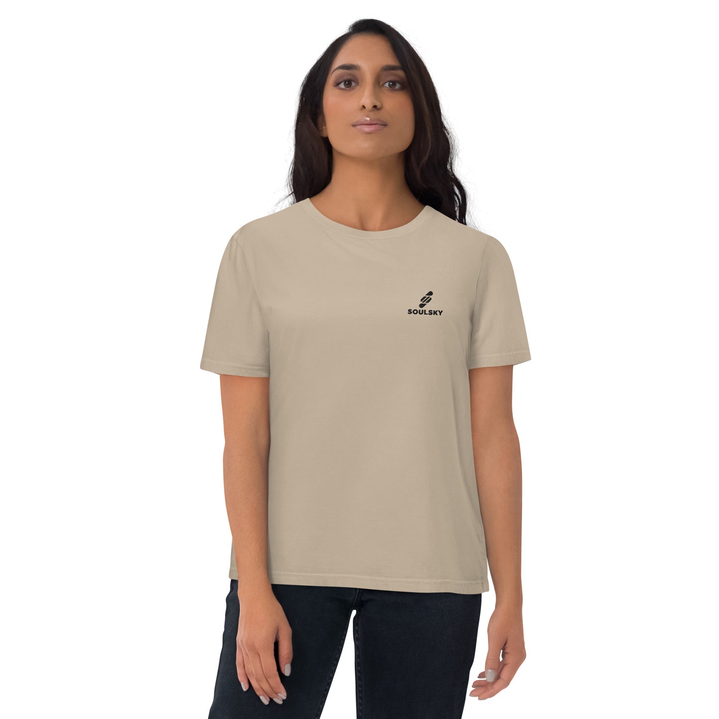SOULSKY Logo Unisex Crewneck T-shirt - Desert Sand