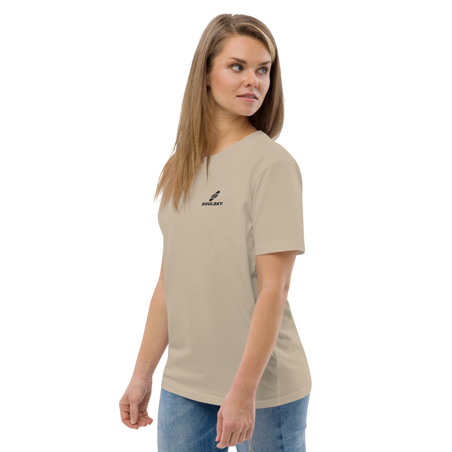 SOULSKY Logo Unisex Crewneck T-shirt - Desert Sand