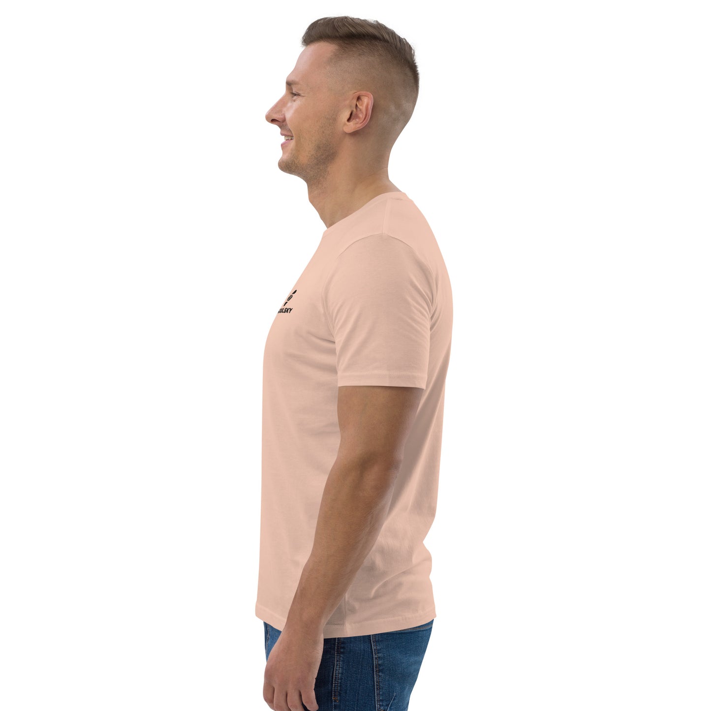SOULSKY Logo Unisex Crewneck T-shirt - Light Peach