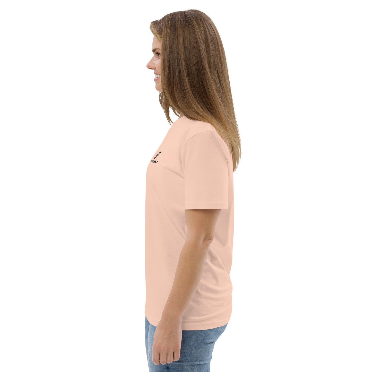 SOULSKY Logo Unisex Crewneck T-shirt - Light Peach