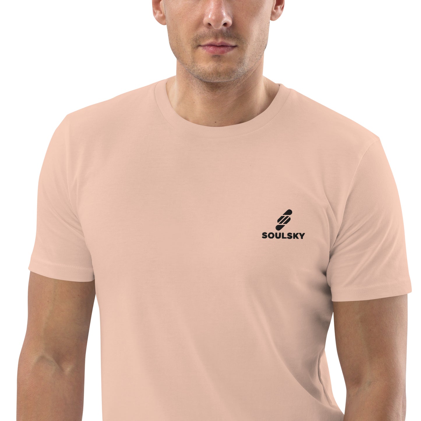 SOULSKY Logo Unisex Crewneck T-shirt - Light Peach