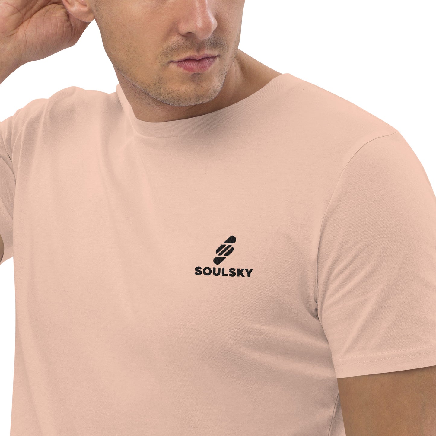 SOULSKY Logo Unisex Crewneck T-shirt - Light Peach