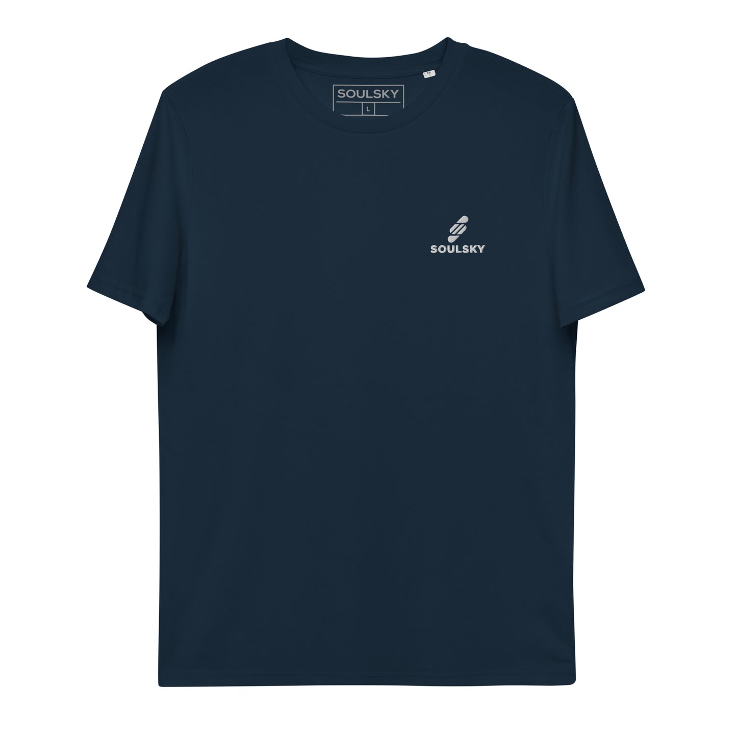 SOULSKY Logo Unisex Crewneck T-shirt - Navy Blue