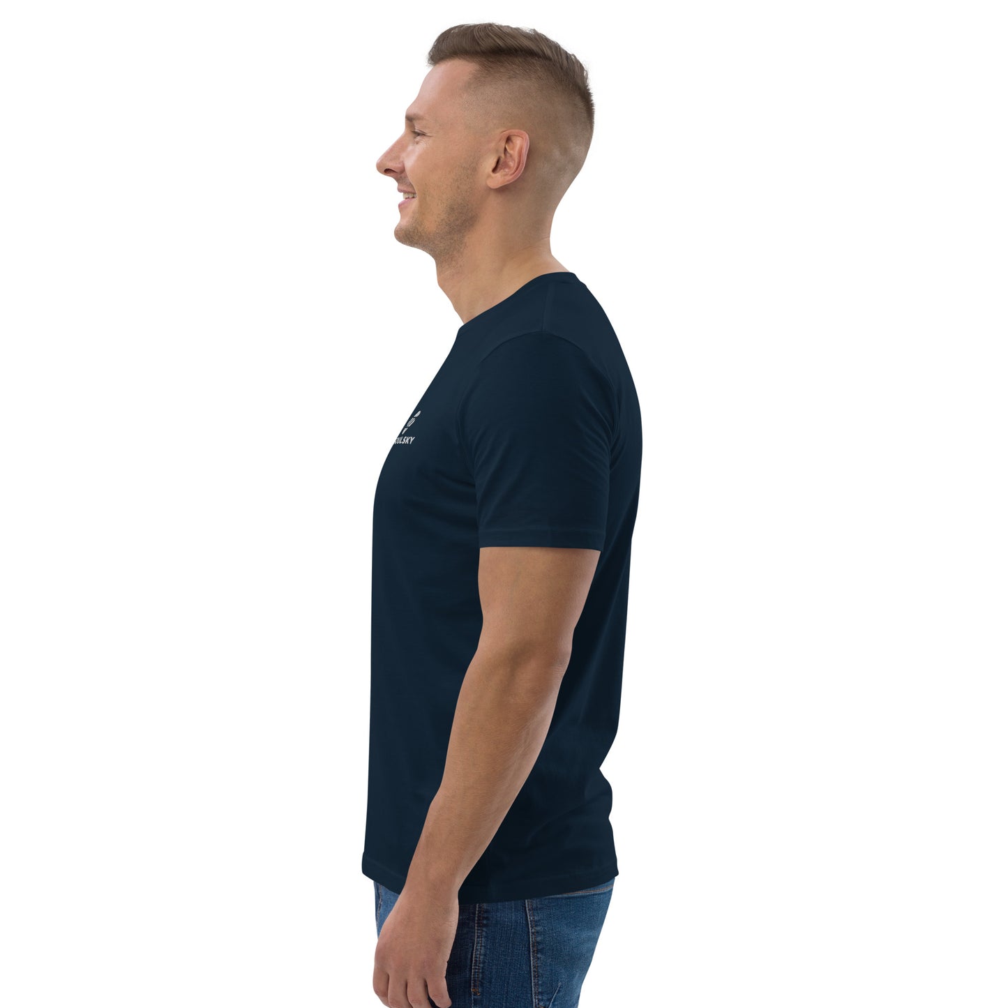 SOULSKY Logo Unisex Crewneck T-shirt - Navy Blue