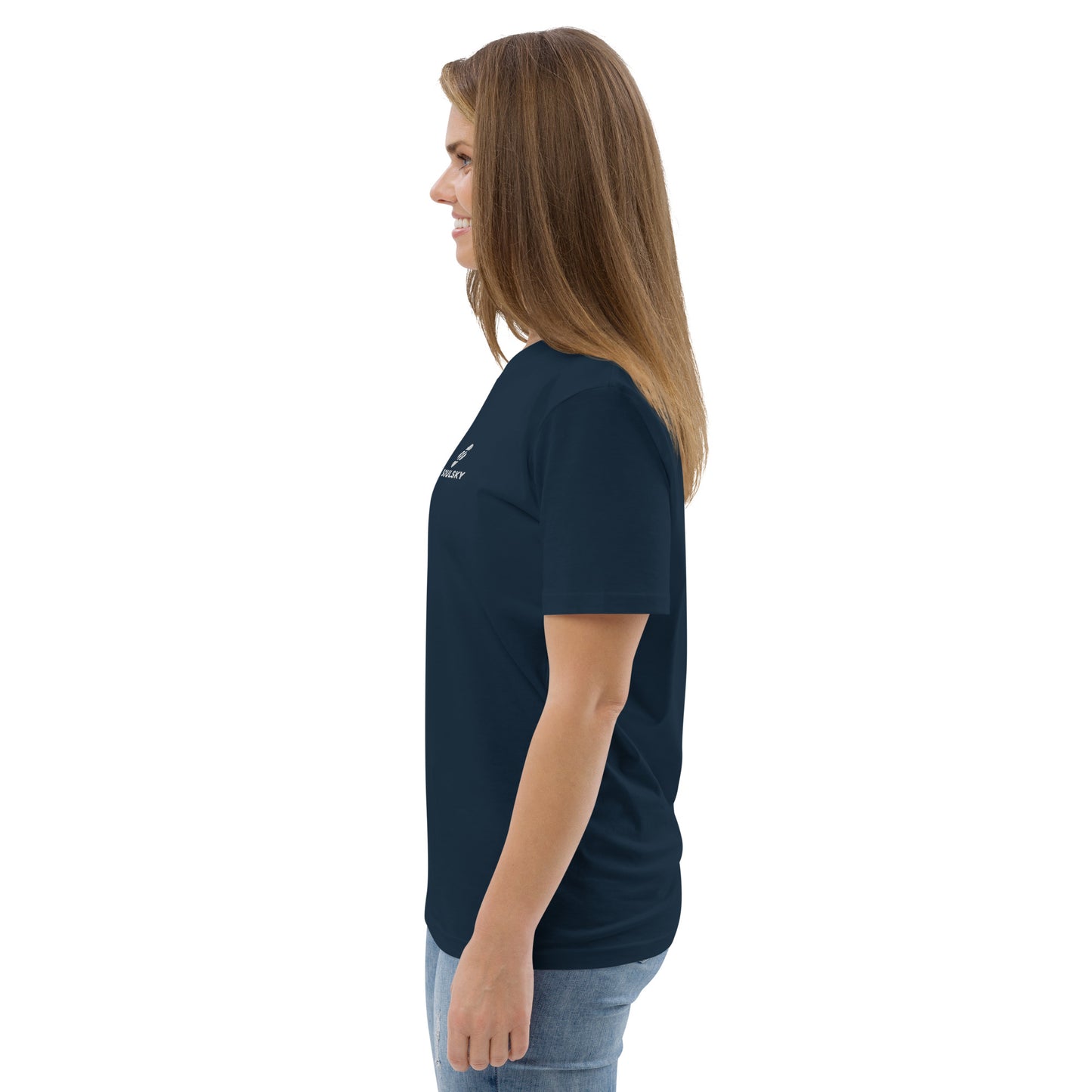 SOULSKY Logo Unisex Crewneck T-shirt - Navy Blue