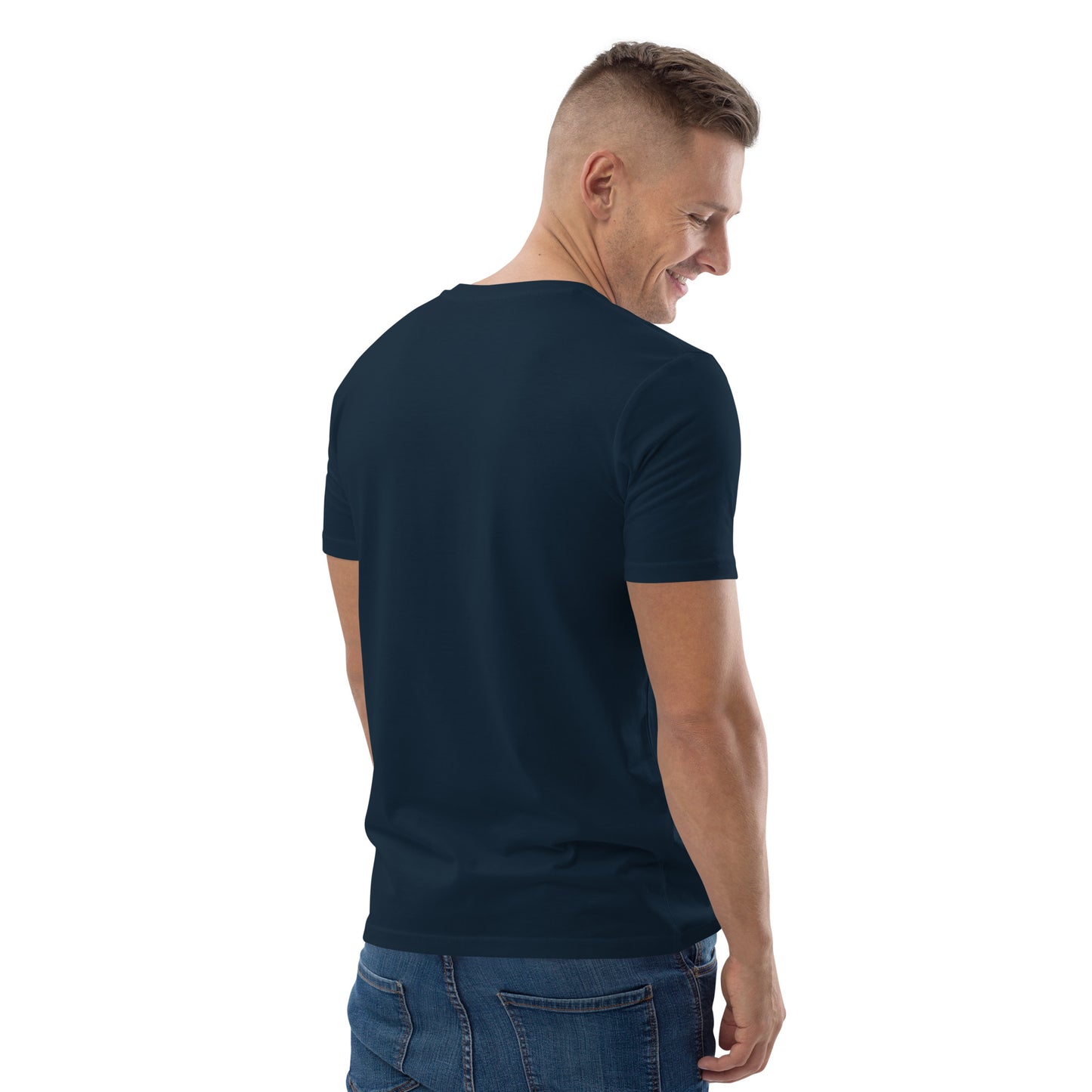 SOULSKY Logo Unisex Crewneck T-shirt - Navy Blue