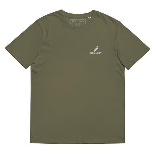 SOULSKY Logo Unisex Crewneck T-shirt - Olive Green