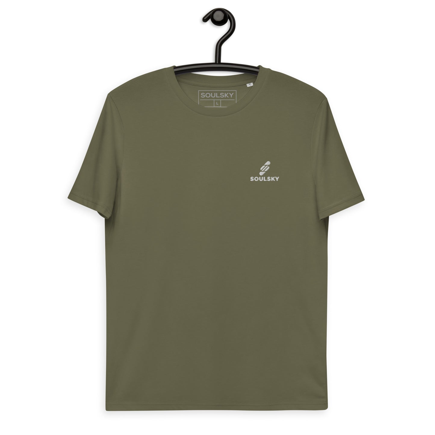 SOULSKY Logo Unisex Crewneck T-shirt - Olive Green