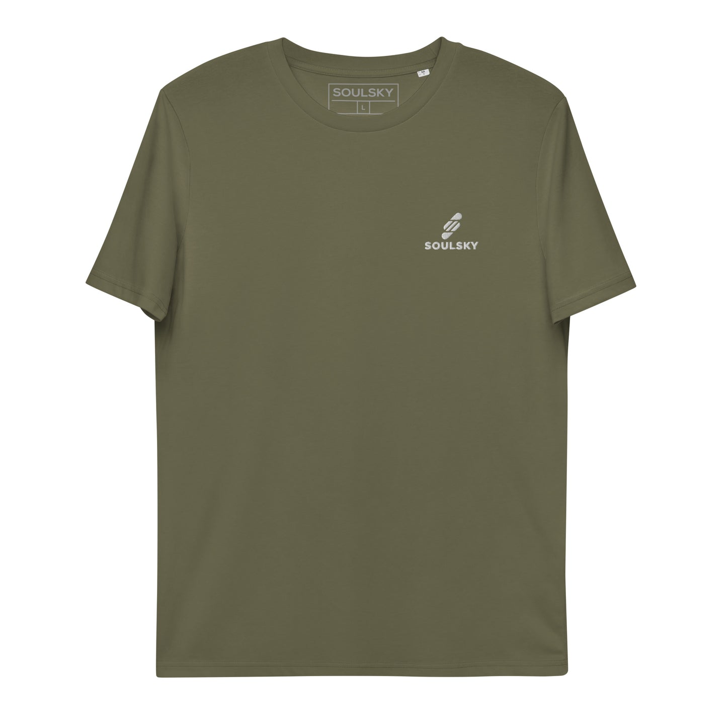 SOULSKY Logo Unisex Crewneck T-shirt - Olive Green