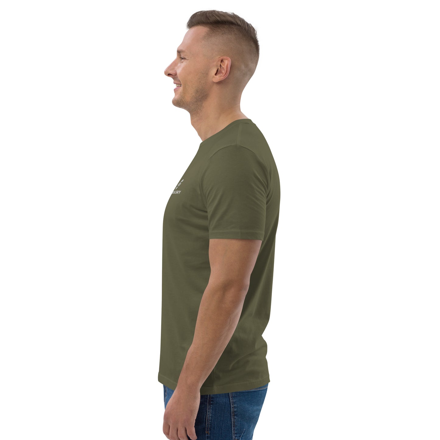 SOULSKY Logo Unisex Crewneck T-shirt - Olive Green