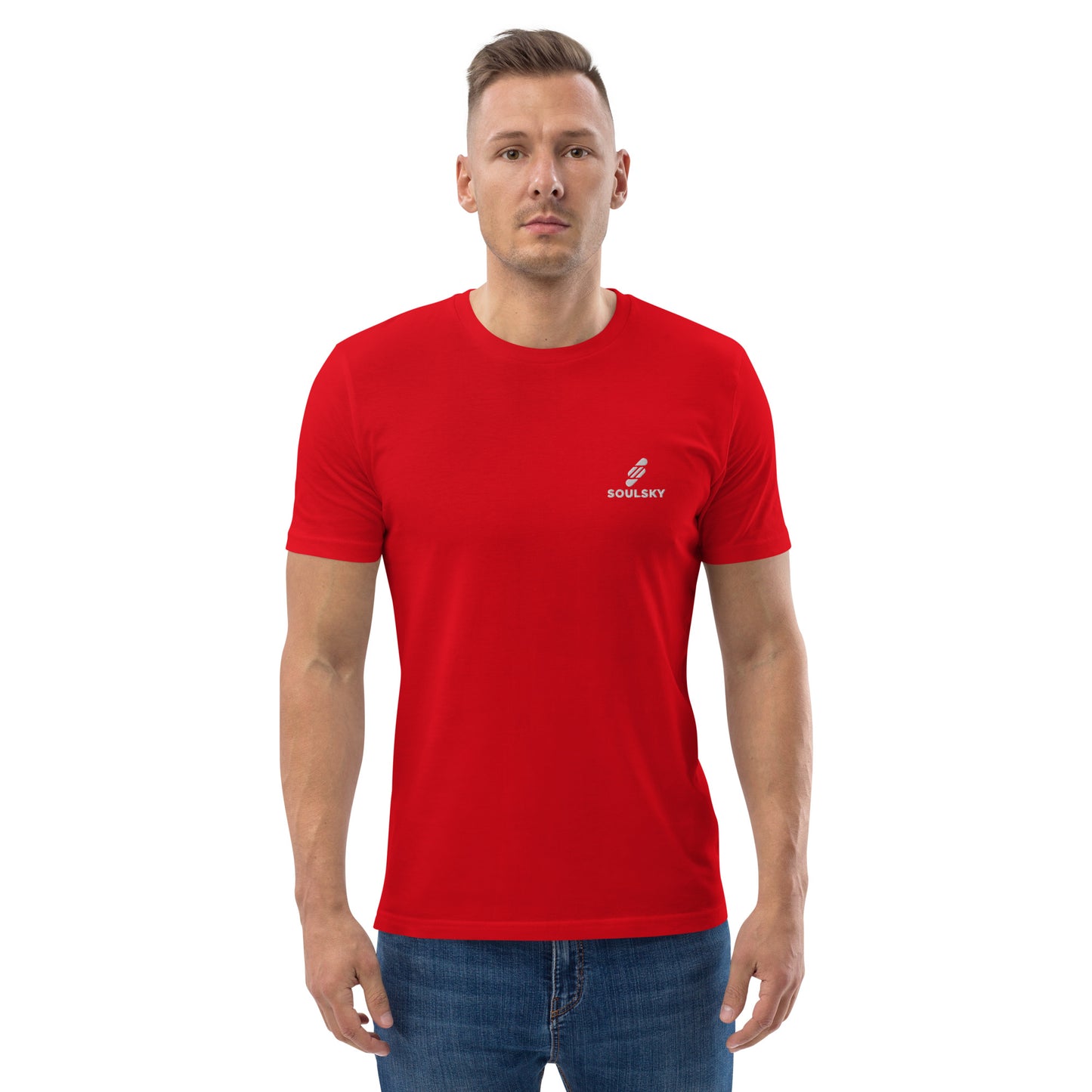 SOULSKY Logo Unisex Crewneck T-shirt - Red