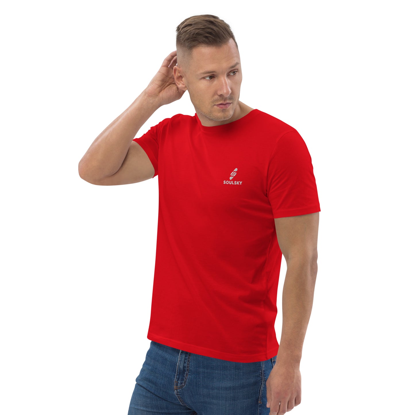 SOULSKY Logo Unisex Crewneck T-shirt - Red