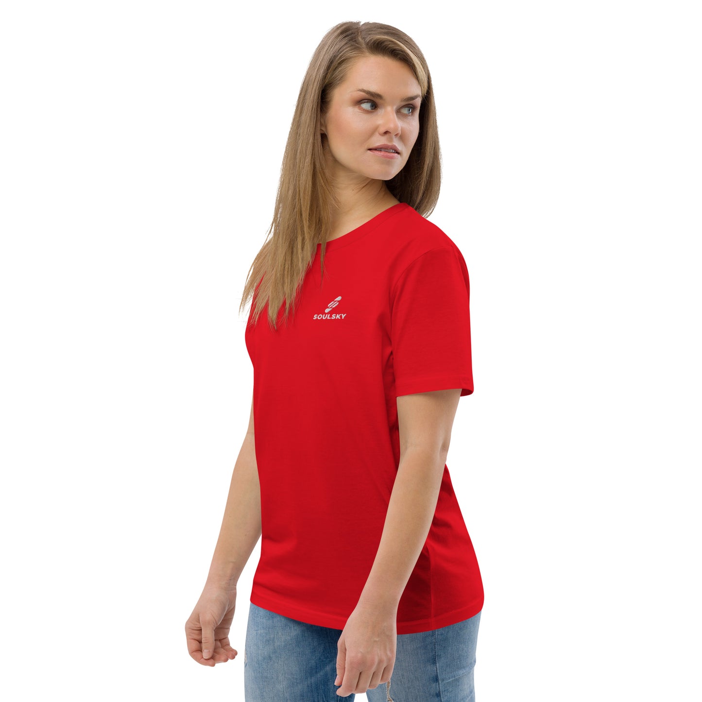 SOULSKY Logo Unisex Crewneck T-shirt - Red