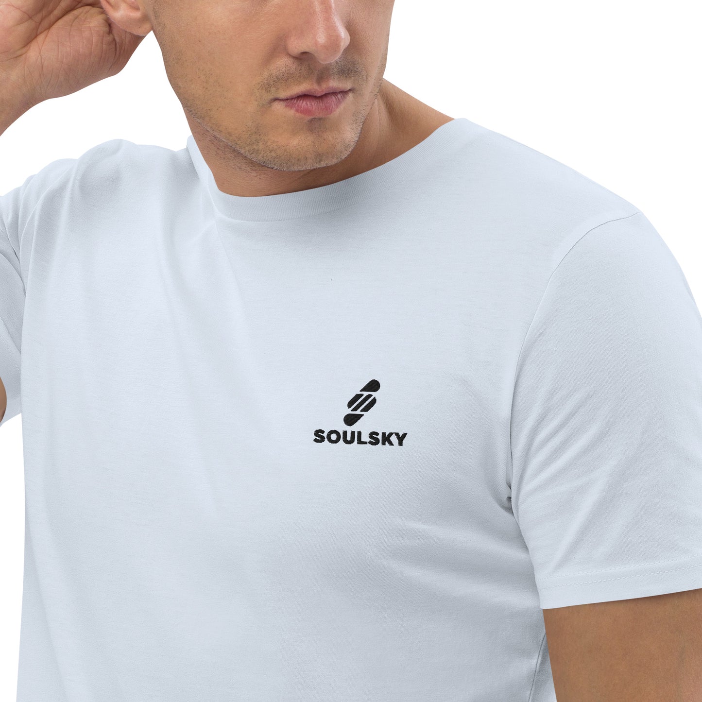 SOULSKY Logo Unisex Crewneck T-shirt - Light Blue