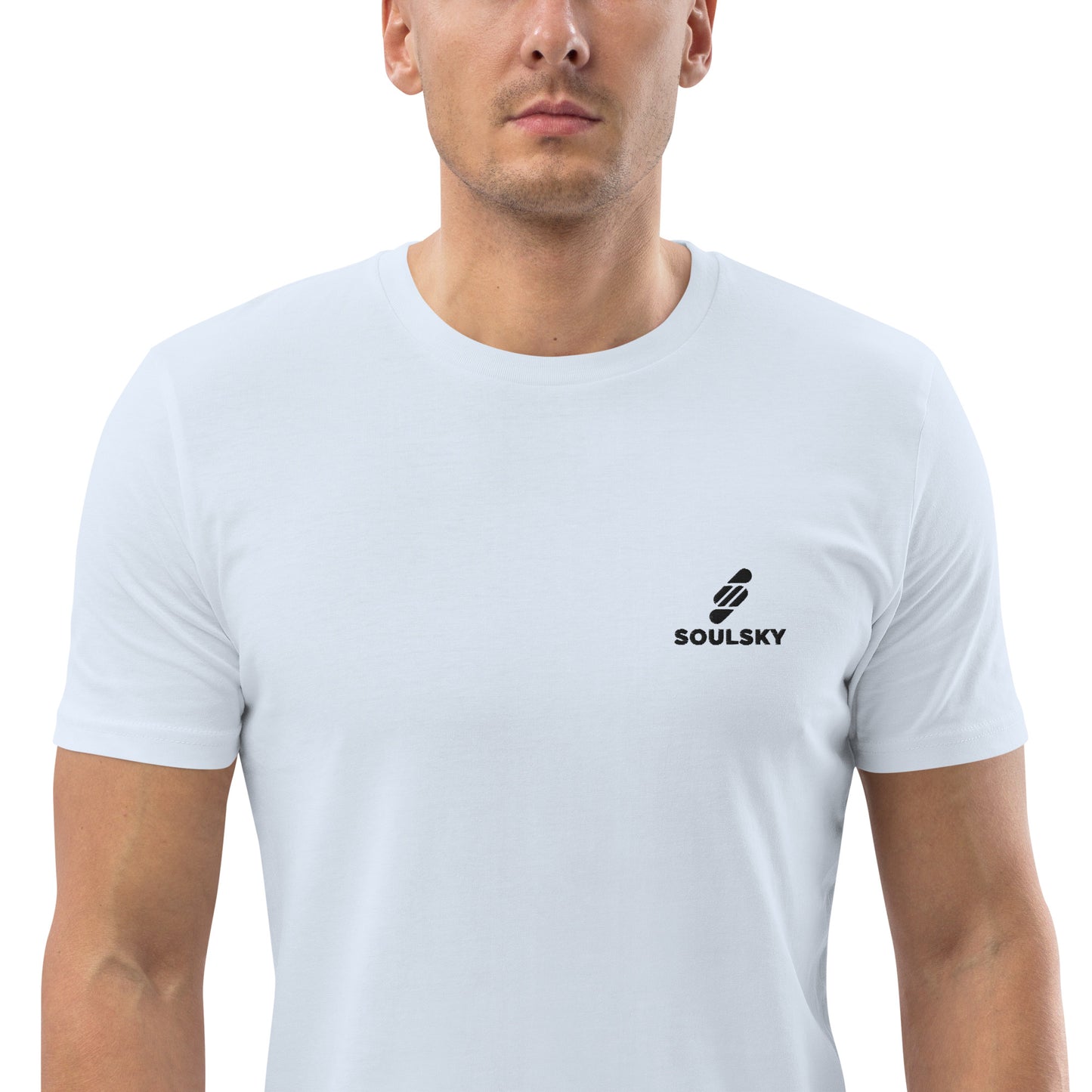 SOULSKY Logo Unisex Crewneck T-shirt - Light Blue