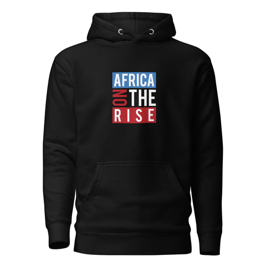 AFRICA ON THE RISE Hoodie (Black) - SOULSKY