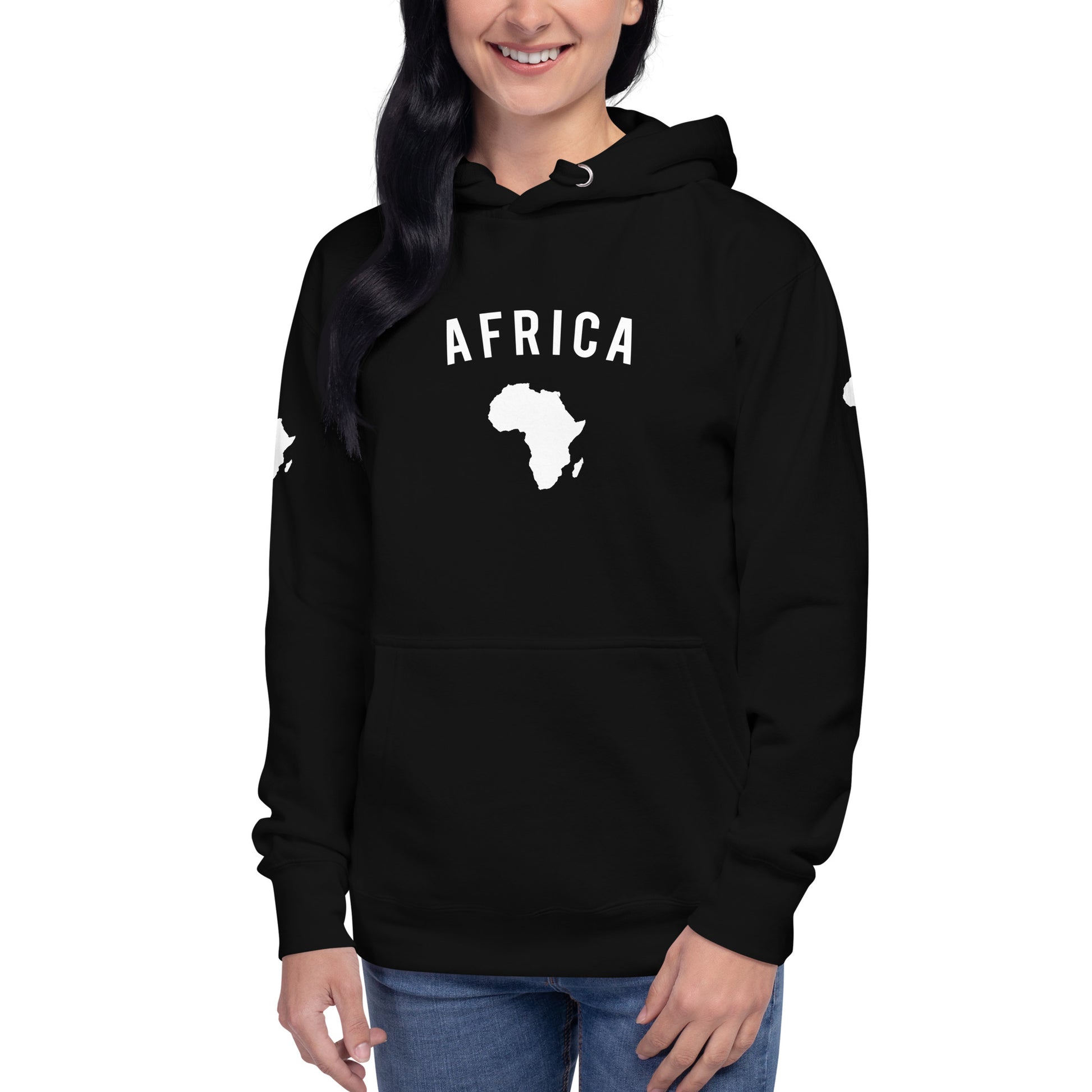 TEAM AFRICA Hoodie (Black) - SOULSKY