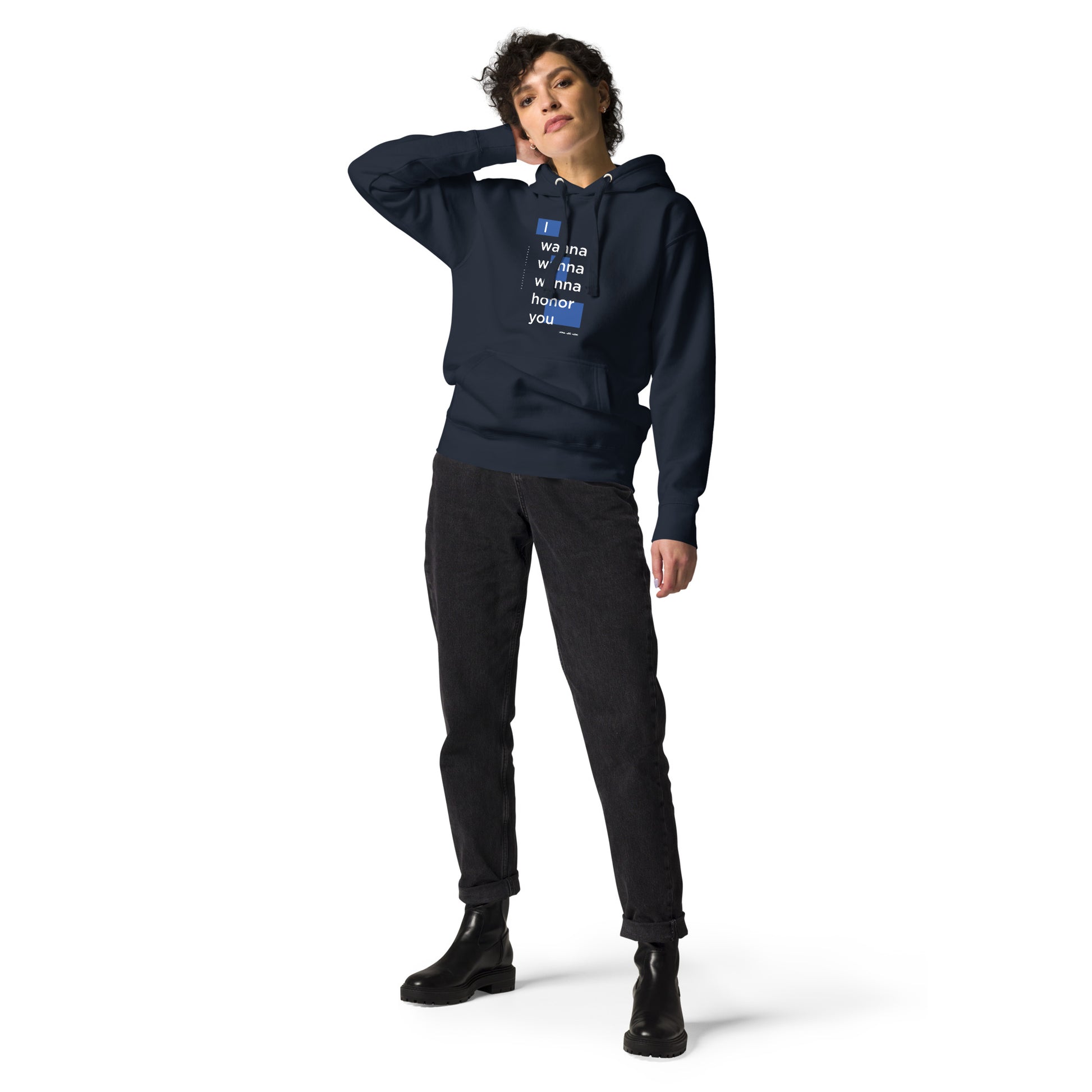 HONORABLE Hoodie (Navy Blue) - SOULSKY