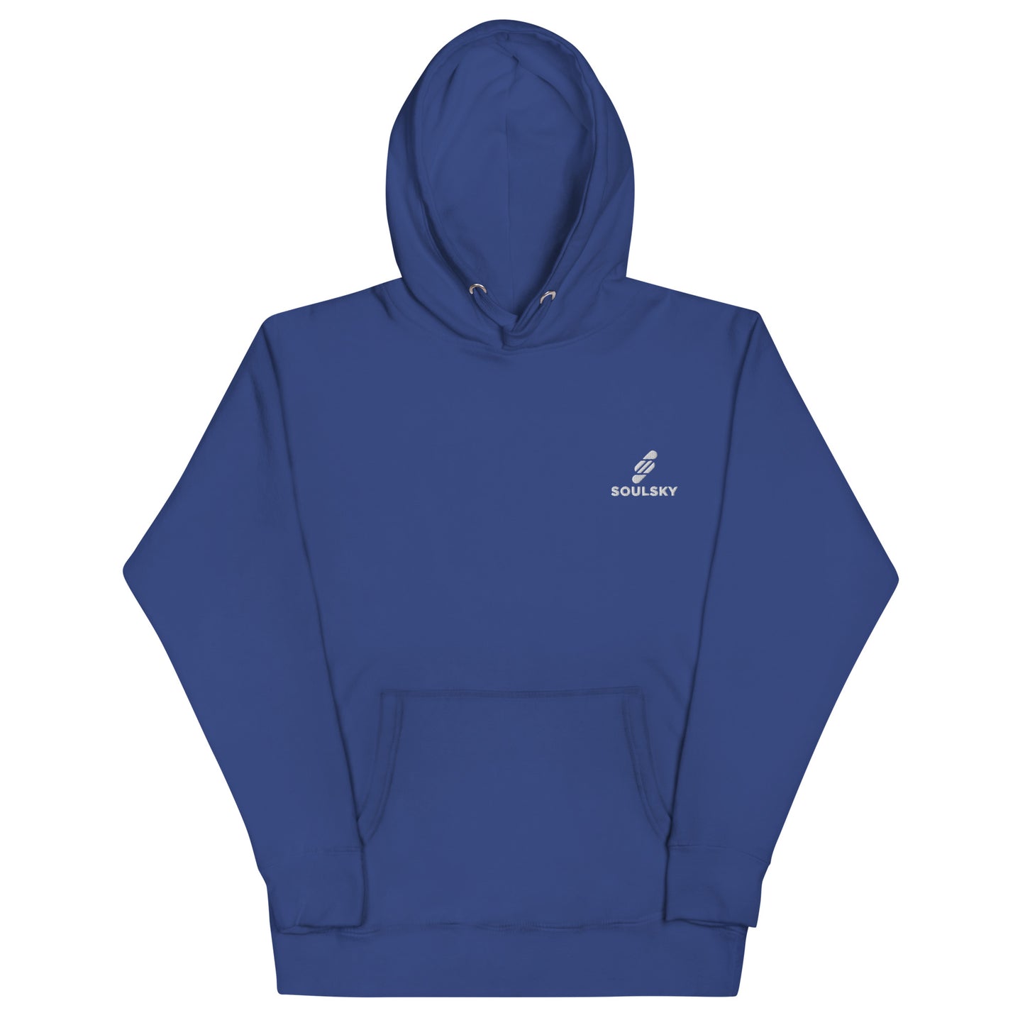 Embroidered Logo Popover Hoodie - Royal Blue