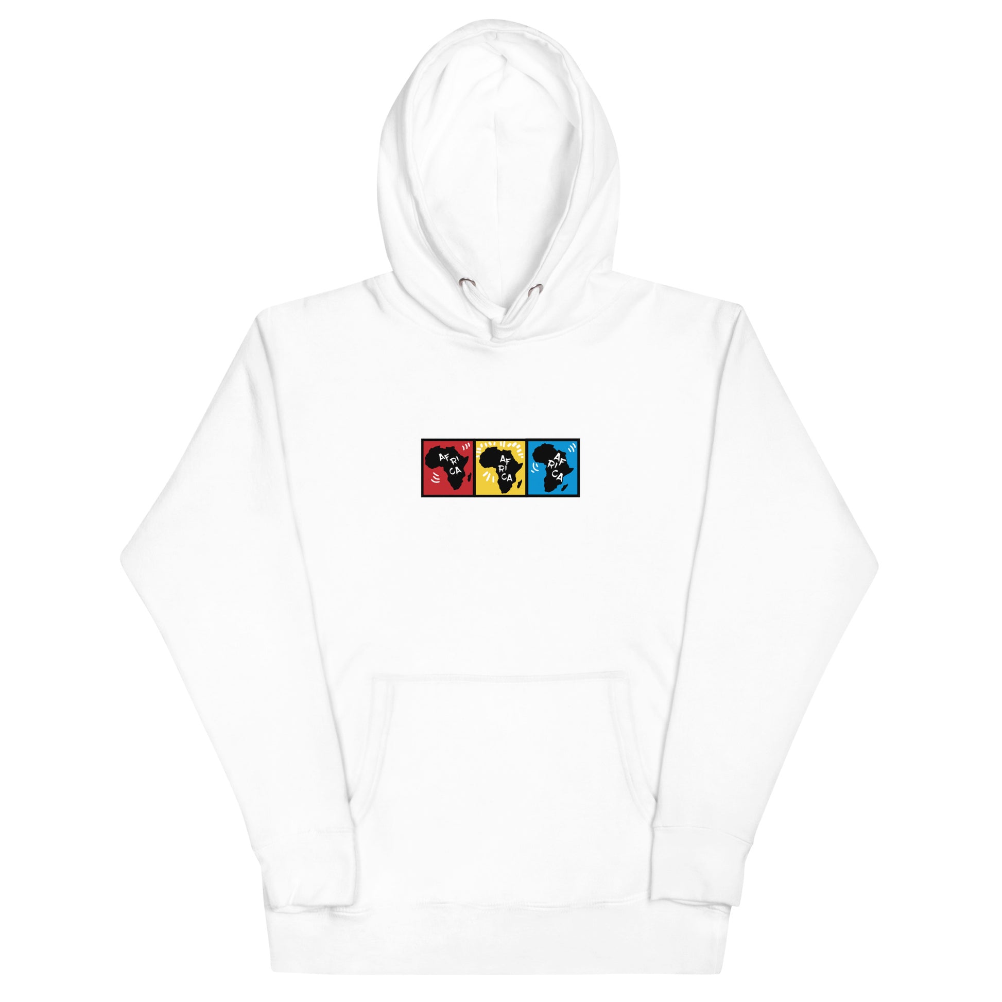 AFRICA PRIMARY Hoodie (White) - SOULSKY