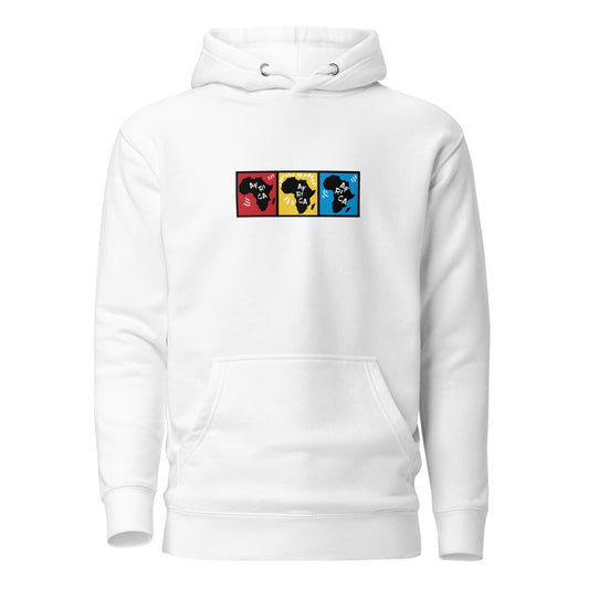 AFRICA PRIMARY Hoodie (White) - SOULSKY