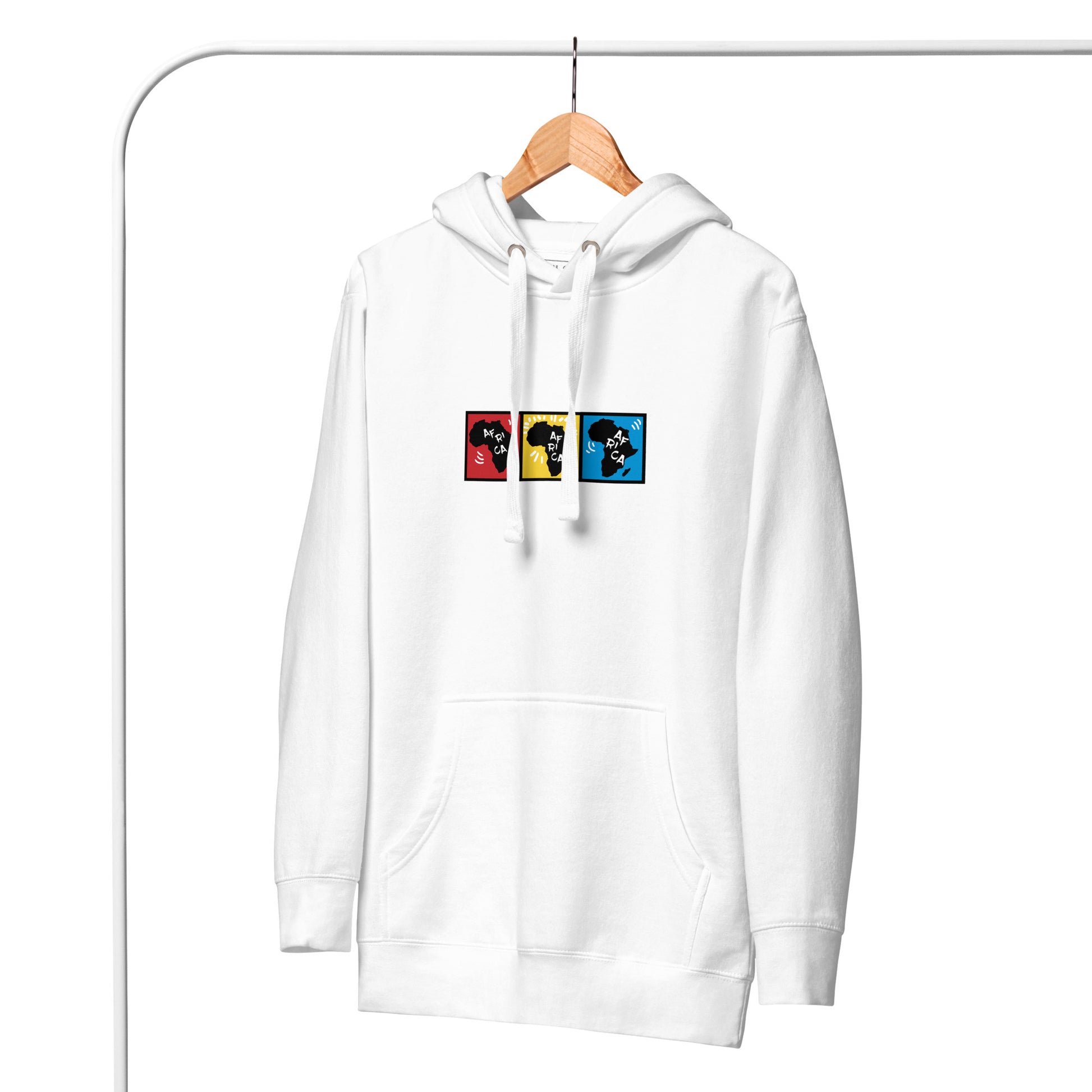 AFRICA PRIMARY Hoodie (White) - SOULSKY