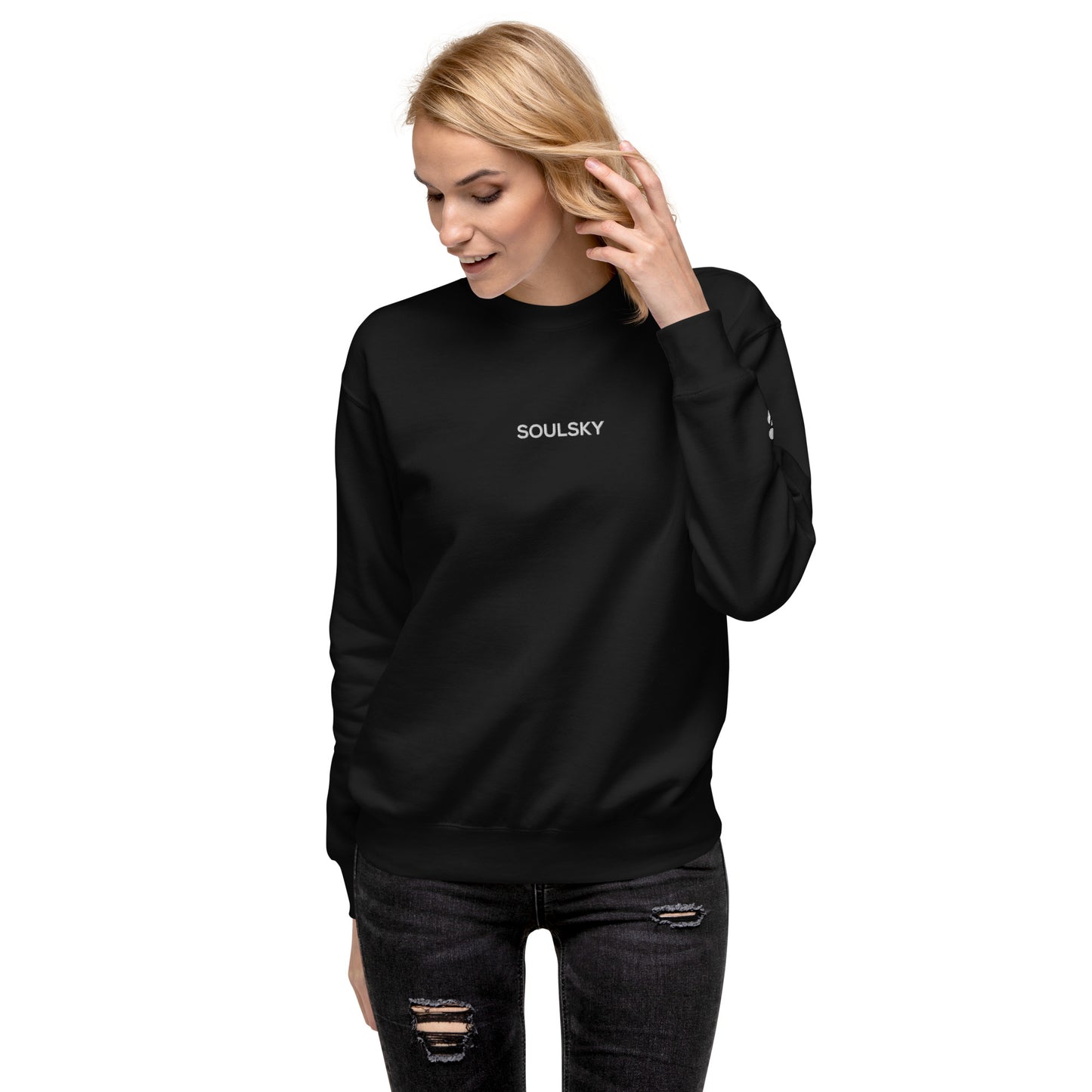 SOULSKY Classic Crew Sweatshirt - Black