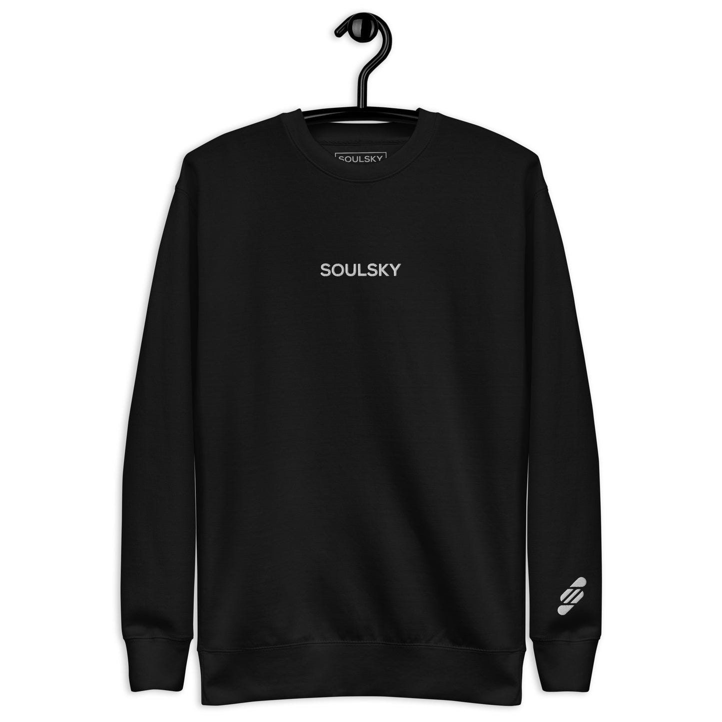 SOULSKY Classic Crew Sweatshirt - Black