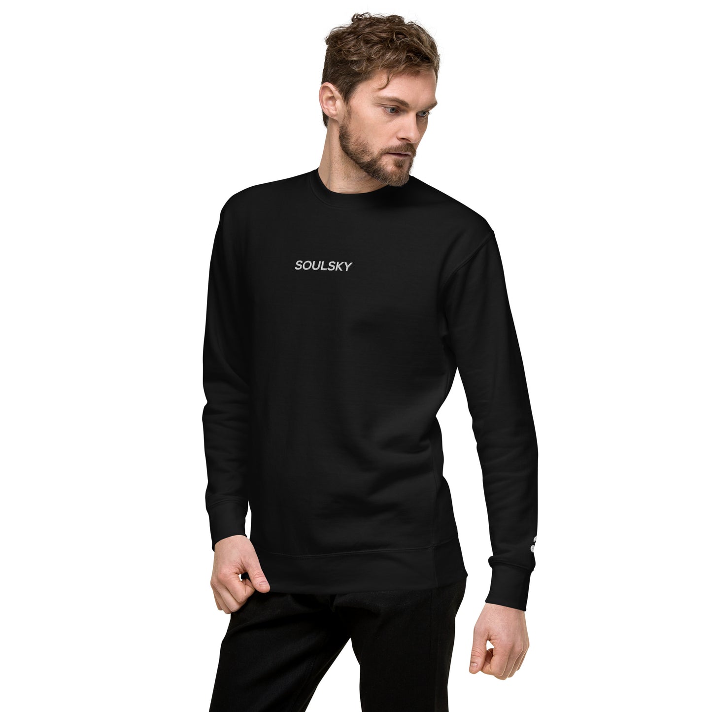 SOULSKY Classic Crew Sweatshirt - Black