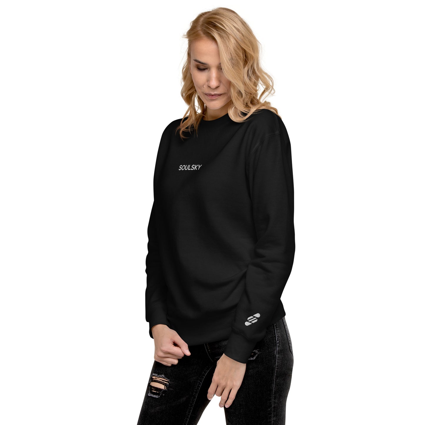 SOULSKY Classic Crew Sweatshirt - Black