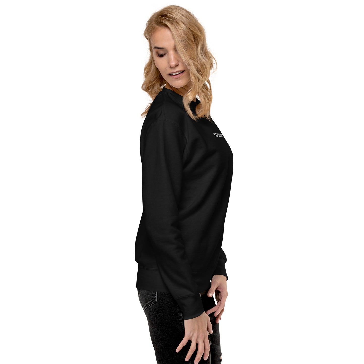 SOULSKY Classic Crew Sweatshirt - Black