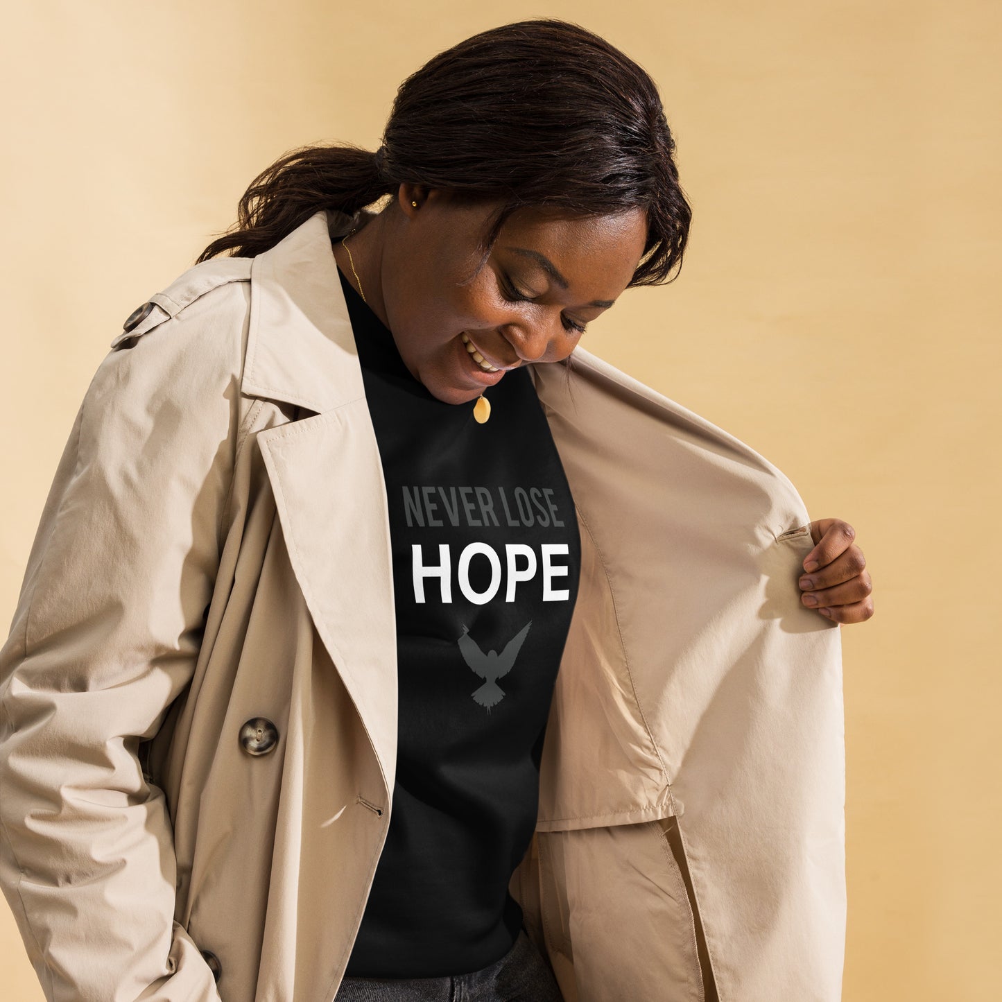 NEVER LOSE HOPE Sweatshirt (Gray on Black)