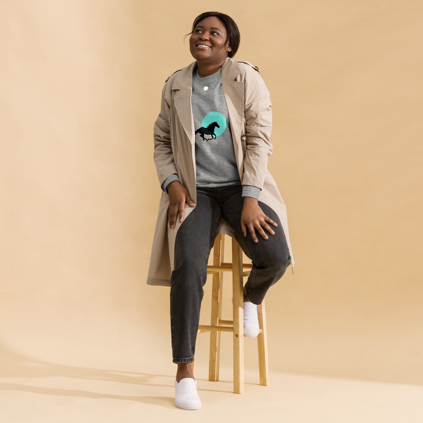 SIGUE A TU CORAZON (Listen to Your Heart) Sweatshirt (Gray)