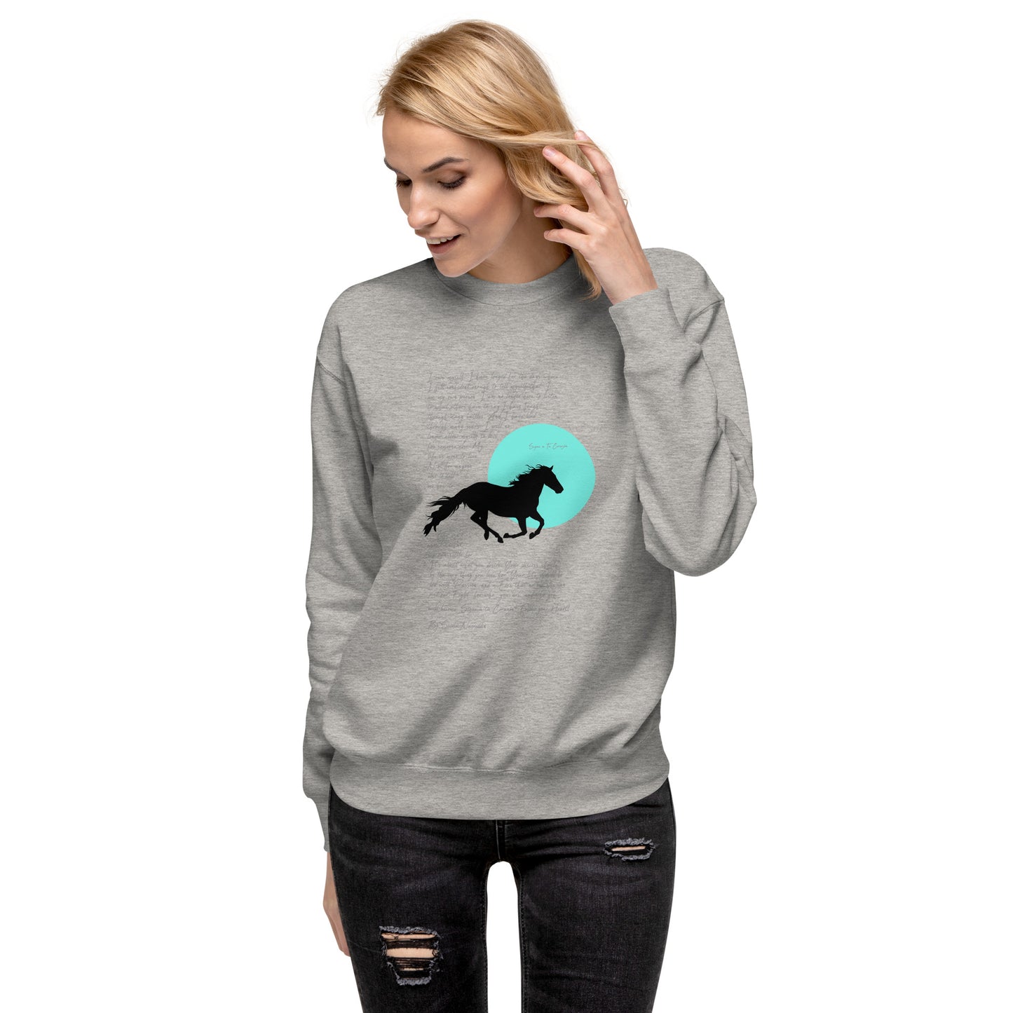SIGUE A TU CORAZON (Listen to Your Heart) Sweatshirt (Gray)