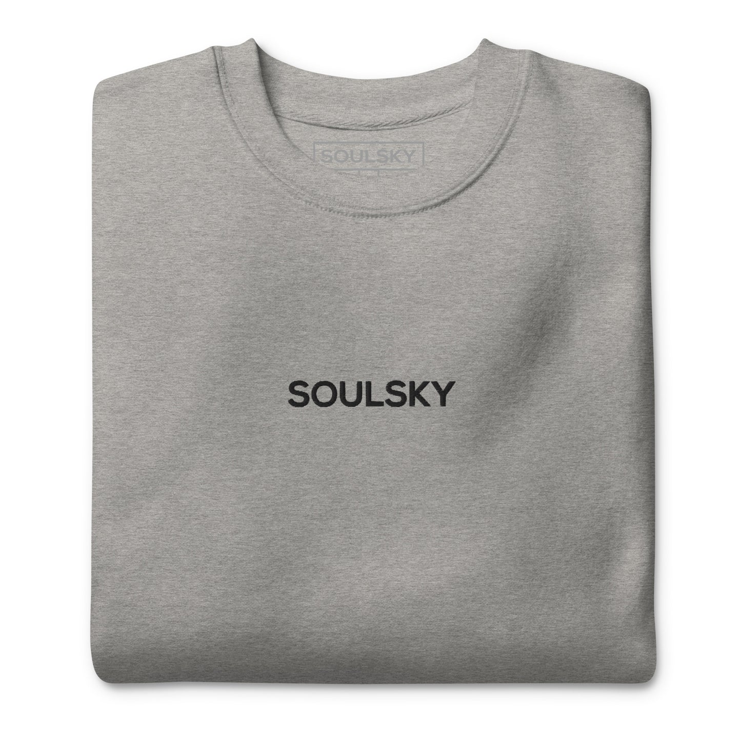 SOULSKY Classic Crew Sweatshirt - Light Gray
