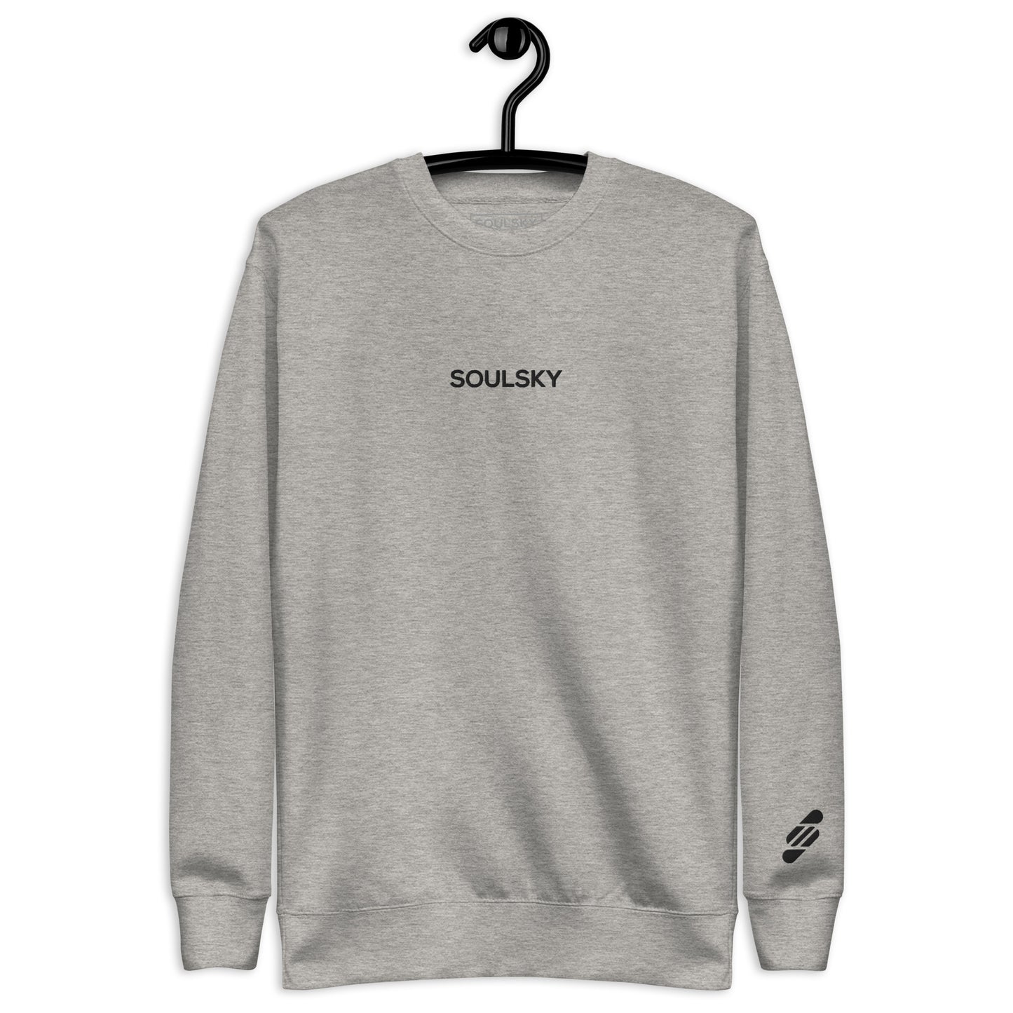 SOULSKY Classic Crew Sweatshirt - Light Gray