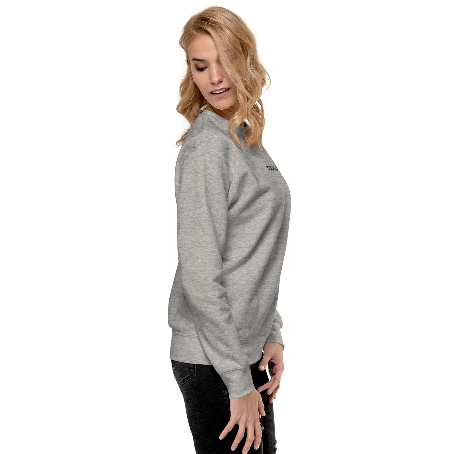 SOULSKY Classic Crew Sweatshirt - Light Gray