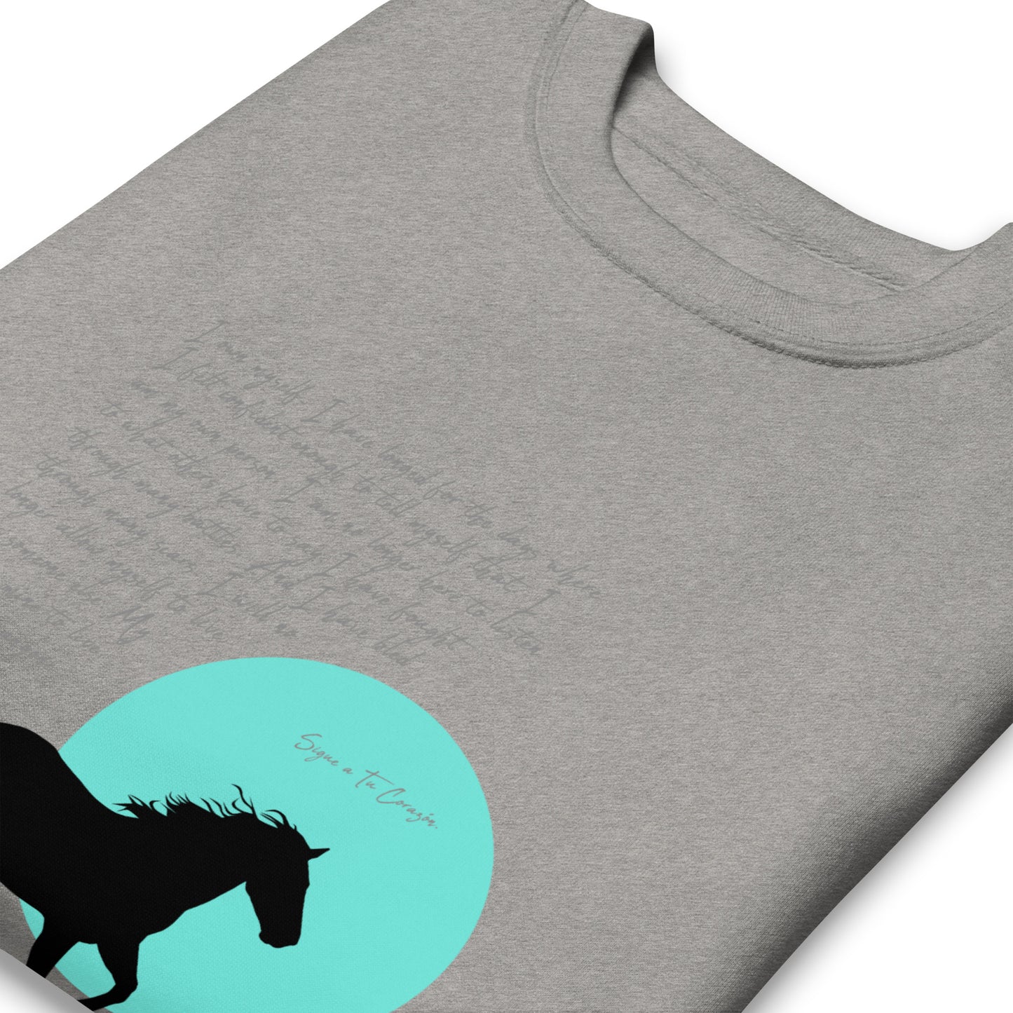 SIGUE A TU CORAZON (Listen to Your Heart) Sweatshirt (Gray)