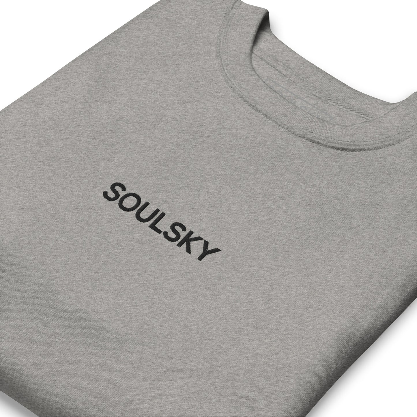 SOULSKY Classic Crew Sweatshirt - Light Gray