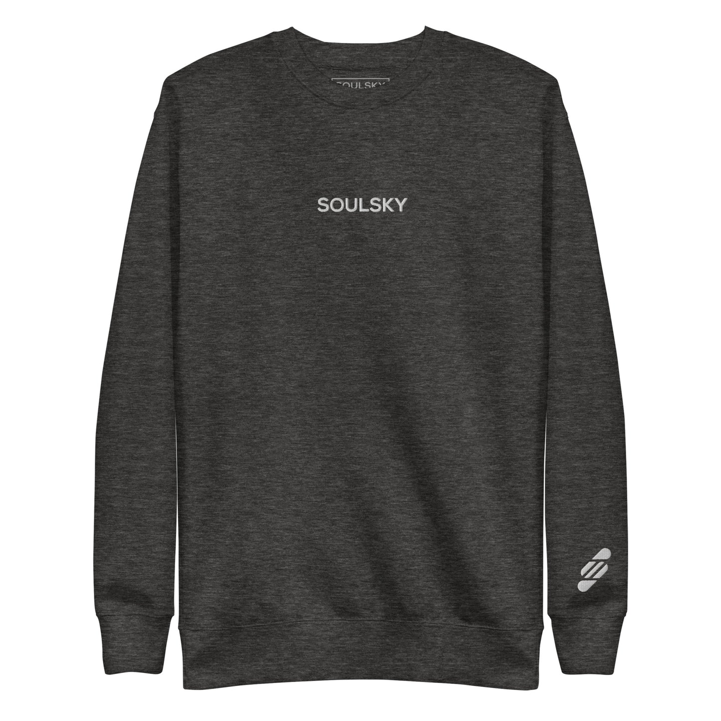 SOULSKY Classic Crew Sweatshirt - Charcoal Gray