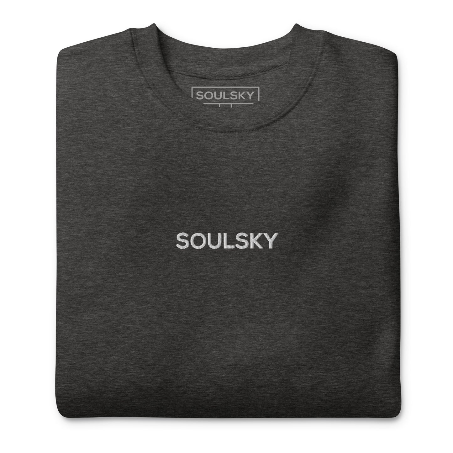 SOULSKY Classic Crew Sweatshirt - Charcoal Gray