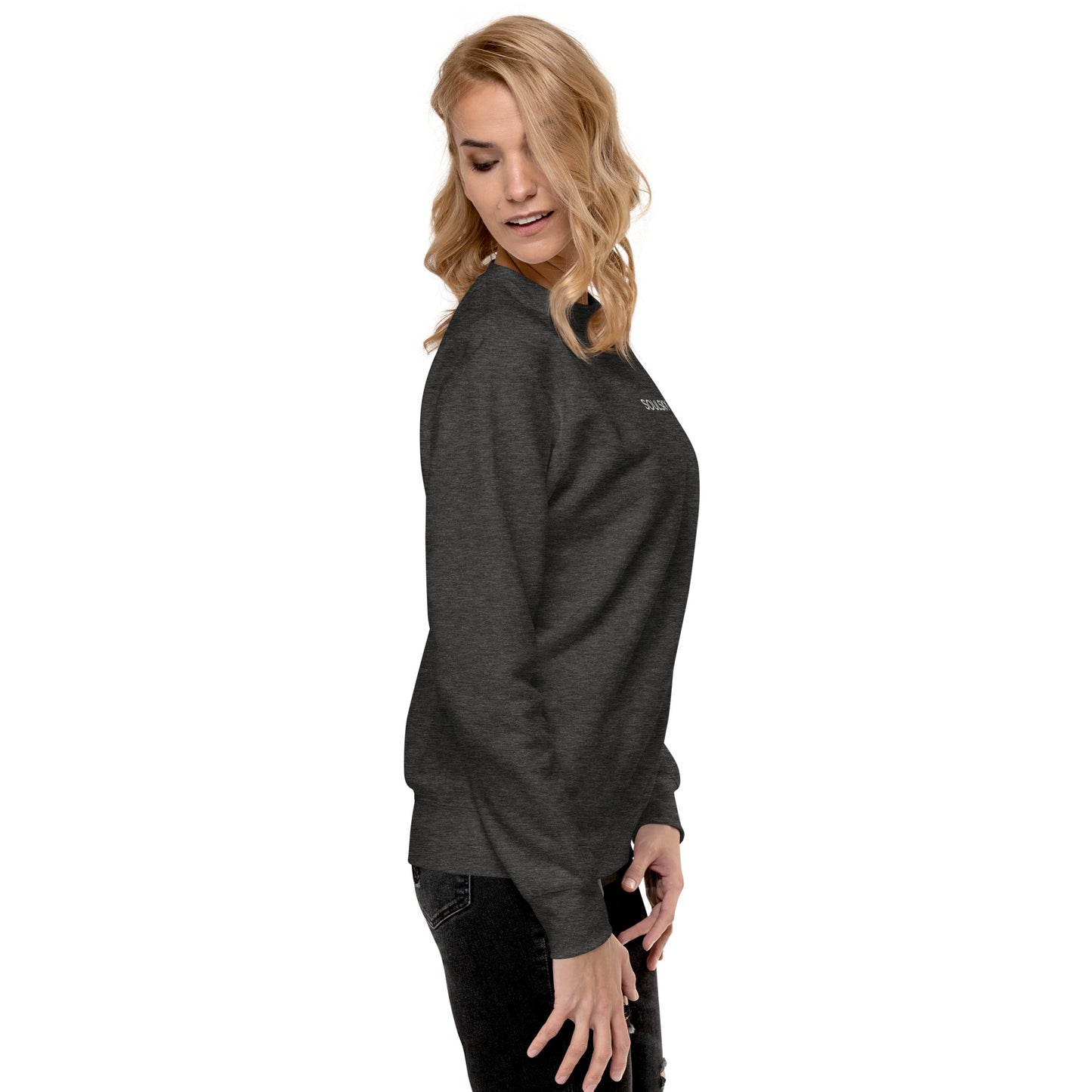 SOULSKY Classic Crew Sweatshirt - Charcoal Gray