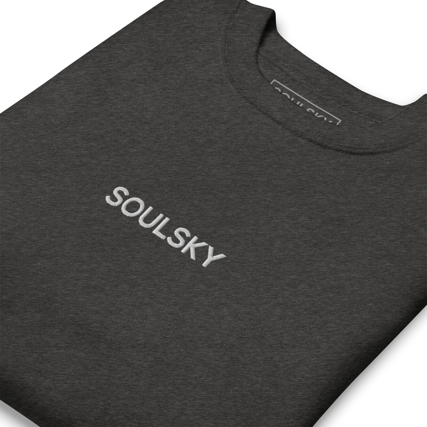 SOULSKY Classic Crew Sweatshirt - Charcoal Gray