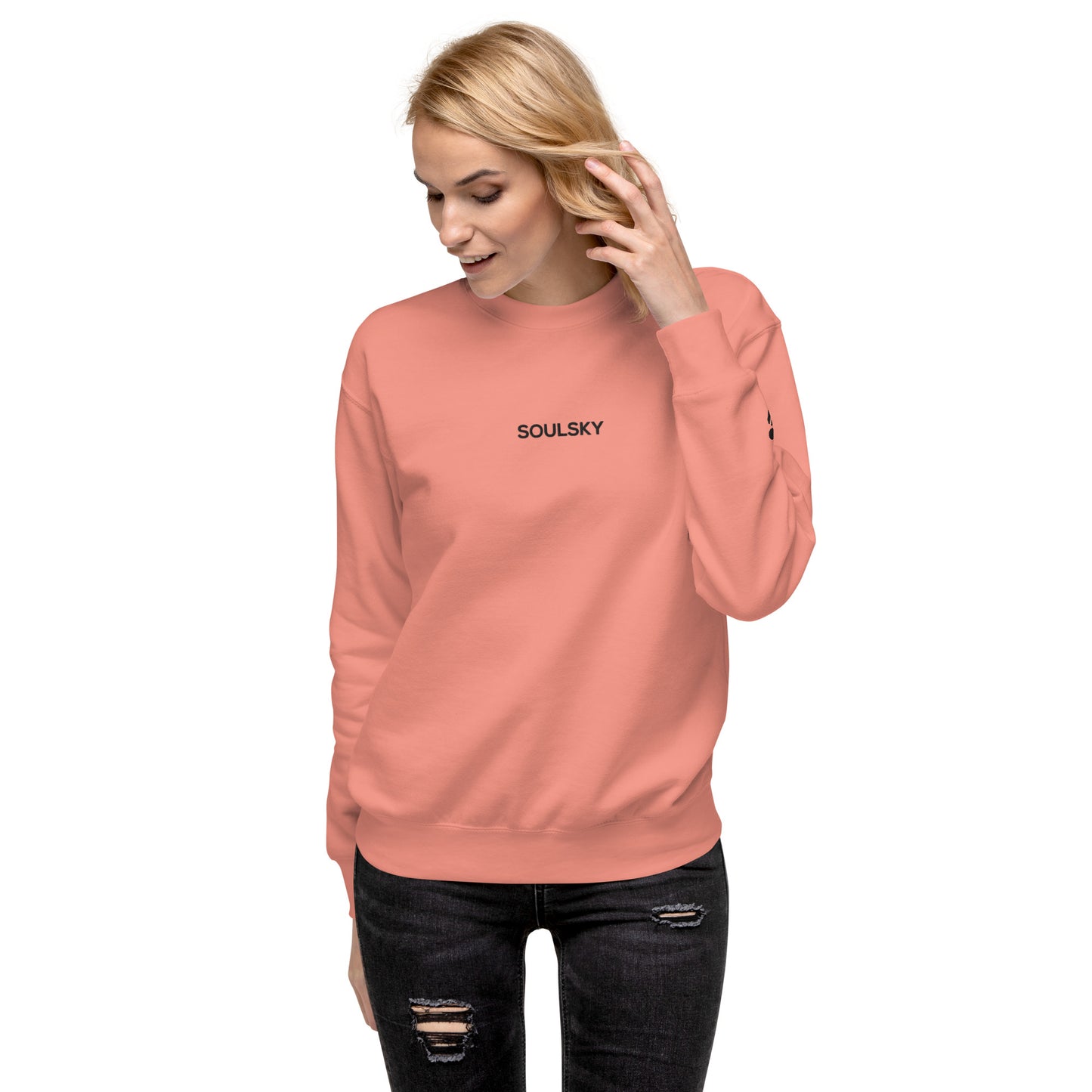SOULSKY Classic Crew Sweatshirt - Pink