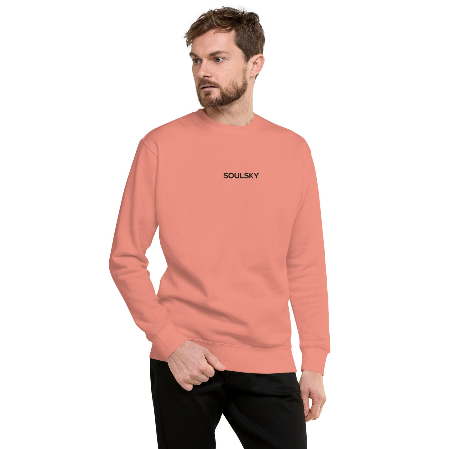 SOULSKY Classic Crew Sweatshirt - Pink