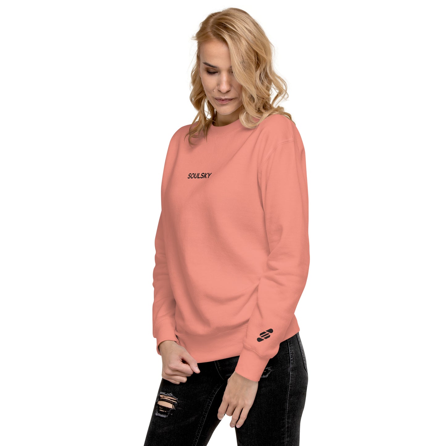 SOULSKY Classic Crew Sweatshirt - Pink